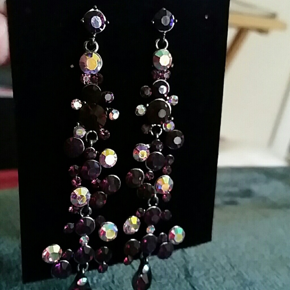 Purple Bubble Earrings